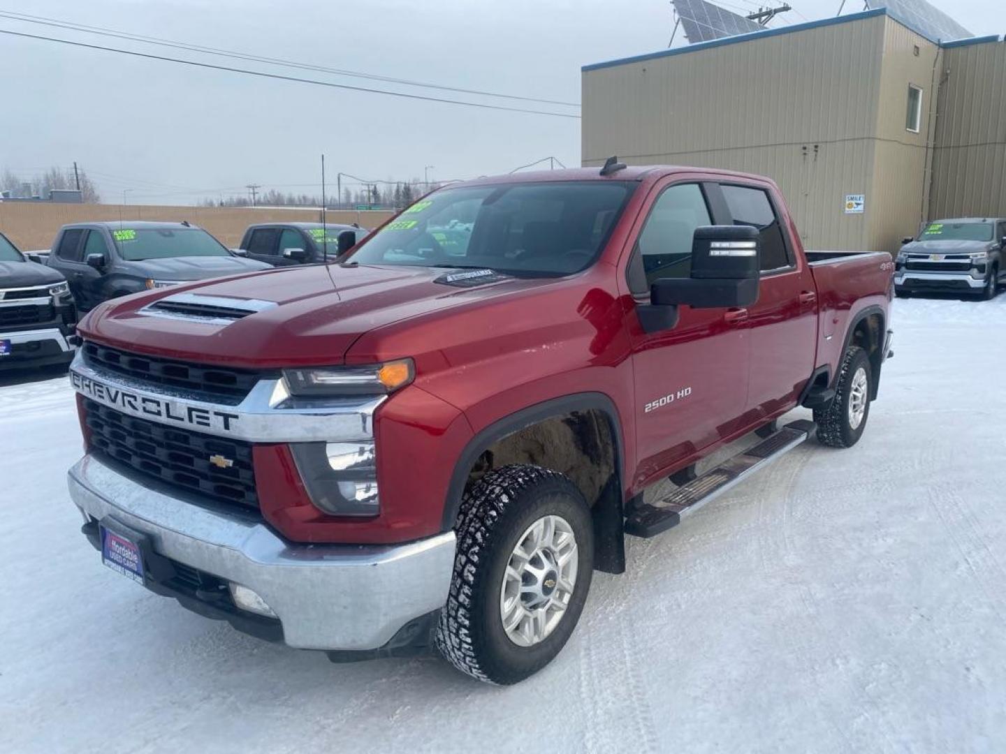 2022 RED CHEVROLET SILVERADO 2500 HEAVY DUTY LT (1GC4YNEY5NF) with an 6.6L engine, Automatic transmission, located at 2525 S. Cushman, Fairbanks, AK, 99701, (907) 452-5707, 64.824036, -147.712311 - Photo#0