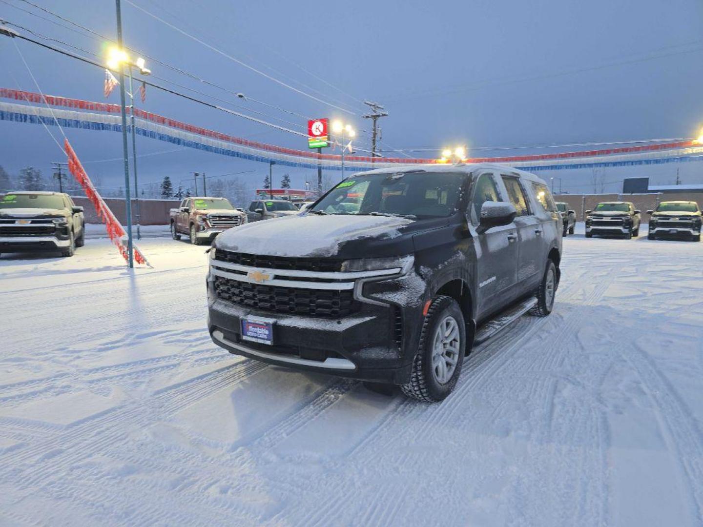 2023 BLACK CHEVROLET SUBURBAN 1500 LS (1GNSKBKD3PR) with an 5.3L engine, Automatic transmission, located at 2525 S. Cushman, Fairbanks, AK, 99701, (907) 452-5707, 64.824036, -147.712311 - Photo#0