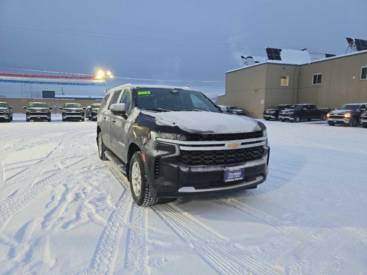 2023 BLACK CHEVROLET SUBURBAN 1500 LS (1GNSKBKD3PR) with an 5.3L engine, Automatic transmission, located at 2525 S. Cushman, Fairbanks, AK, 99701, (907) 452-5707, 64.824036, -147.712311 - Photo#3