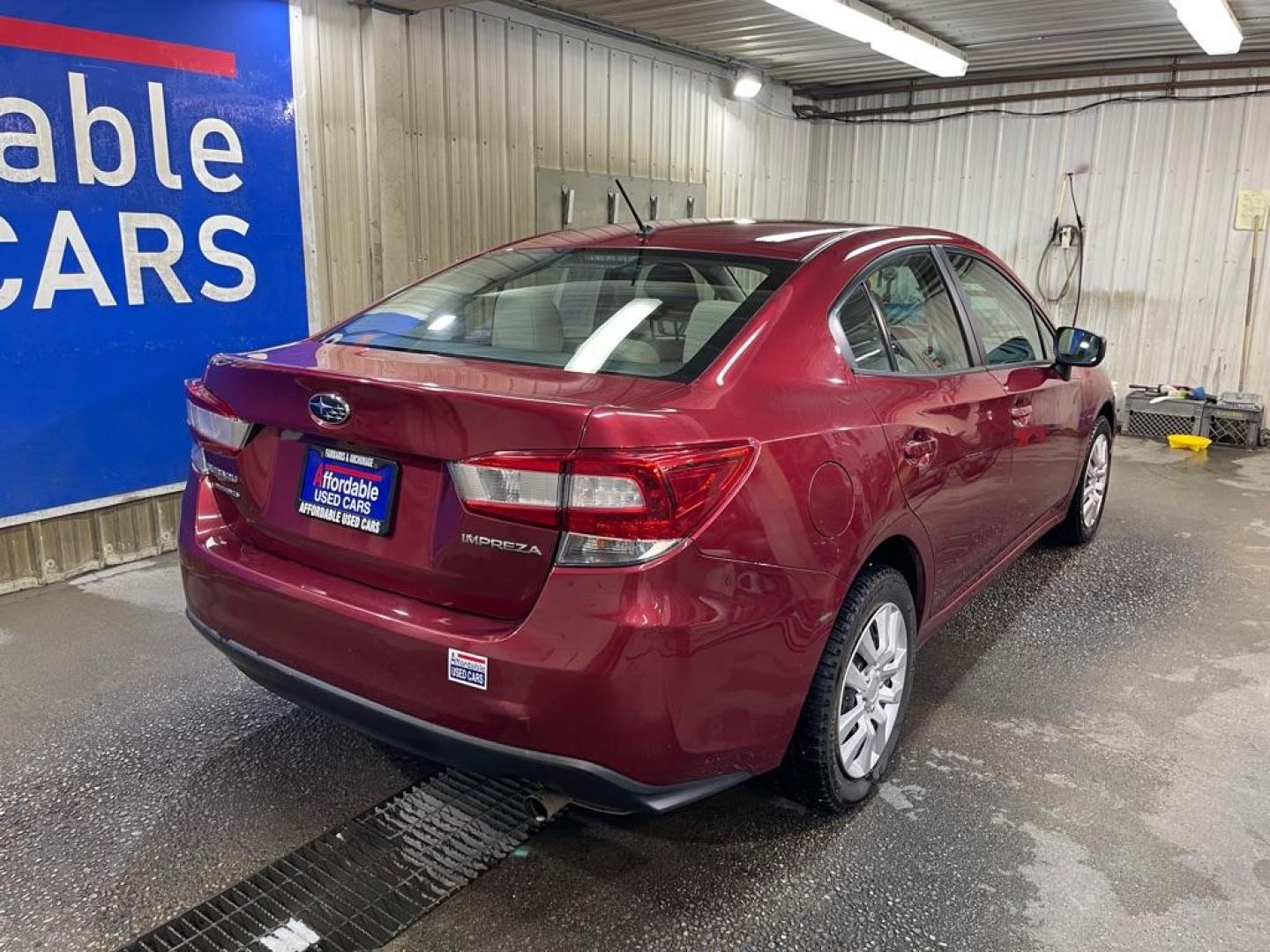 2018 RED SUBARU IMPREZA (4S3GKAA61J3) with an 2.0L engine, Continuously Variable transmission, located at 2525 S. Cushman, Fairbanks, AK, 99701, (907) 452-5707, 64.824036, -147.712311 - Photo#2