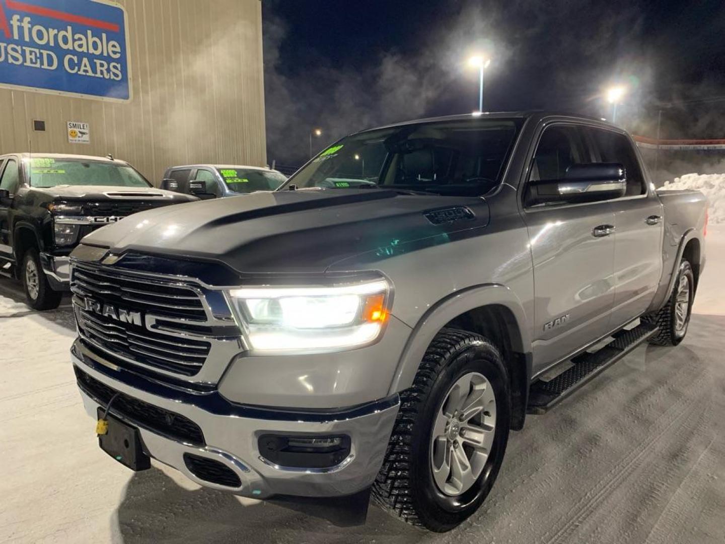 2019 SILVER RAM 1500 LARAMIE (1C6SRFJT5KN) with an 5.7L engine, Automatic transmission, located at 2525 S. Cushman, Fairbanks, AK, 99701, (907) 452-5707, 64.824036, -147.712311 - Photo#1