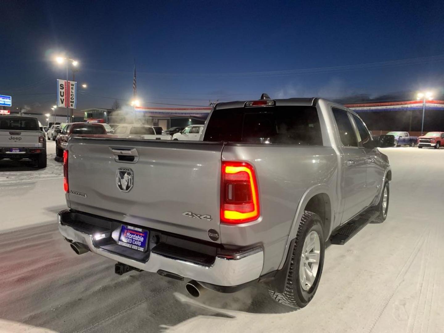 2019 SILVER RAM 1500 LARAMIE (1C6SRFJT5KN) with an 5.7L engine, Automatic transmission, located at 2525 S. Cushman, Fairbanks, AK, 99701, (907) 452-5707, 64.824036, -147.712311 - Photo#3