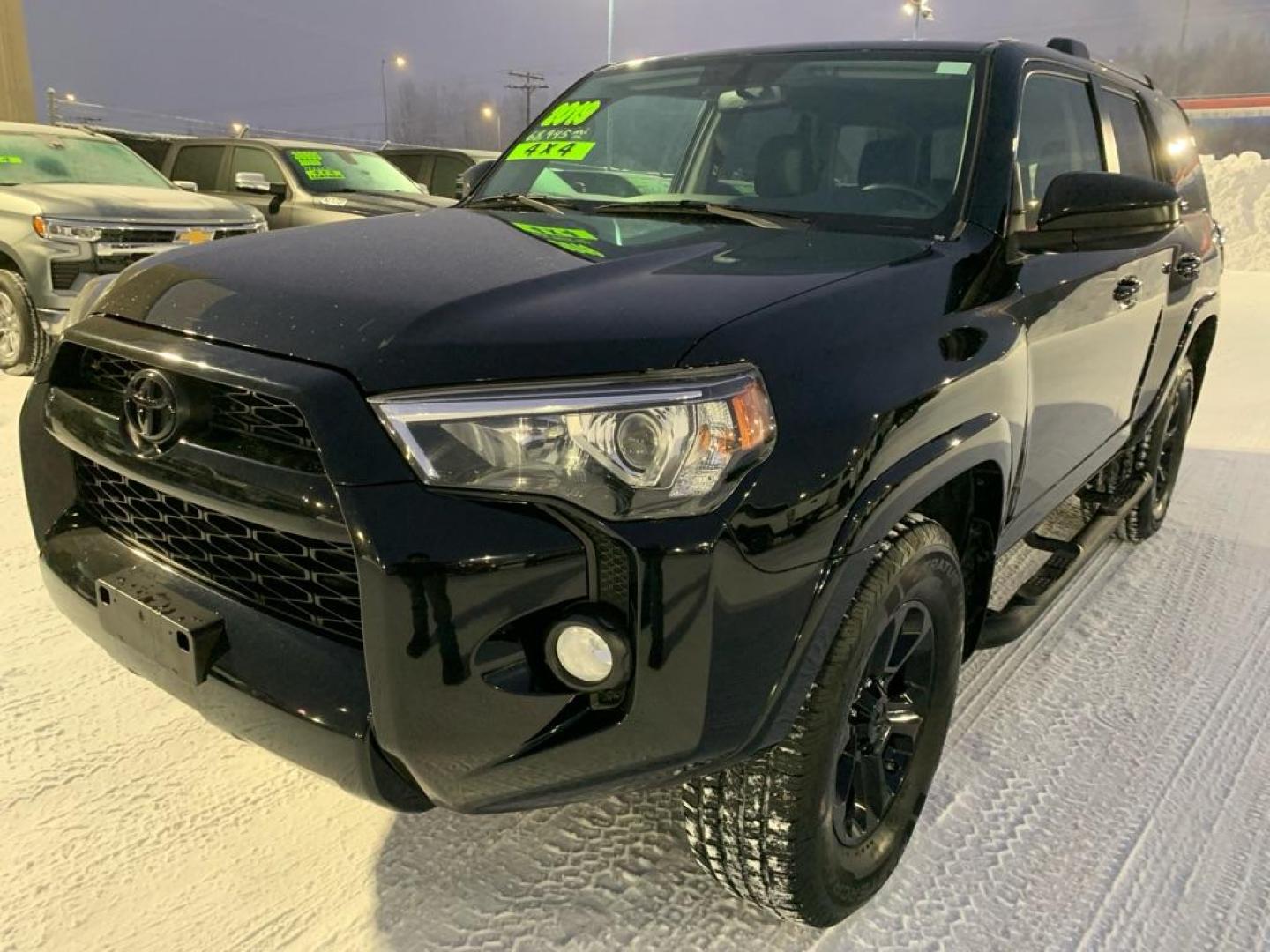 2019 BLACK TOYOTA 4RUNNER SR5 (JTEBU5JRXK5) with an 4.0L engine, Automatic transmission, located at 2525 S. Cushman, Fairbanks, AK, 99701, (907) 452-5707, 64.824036, -147.712311 - Photo#1