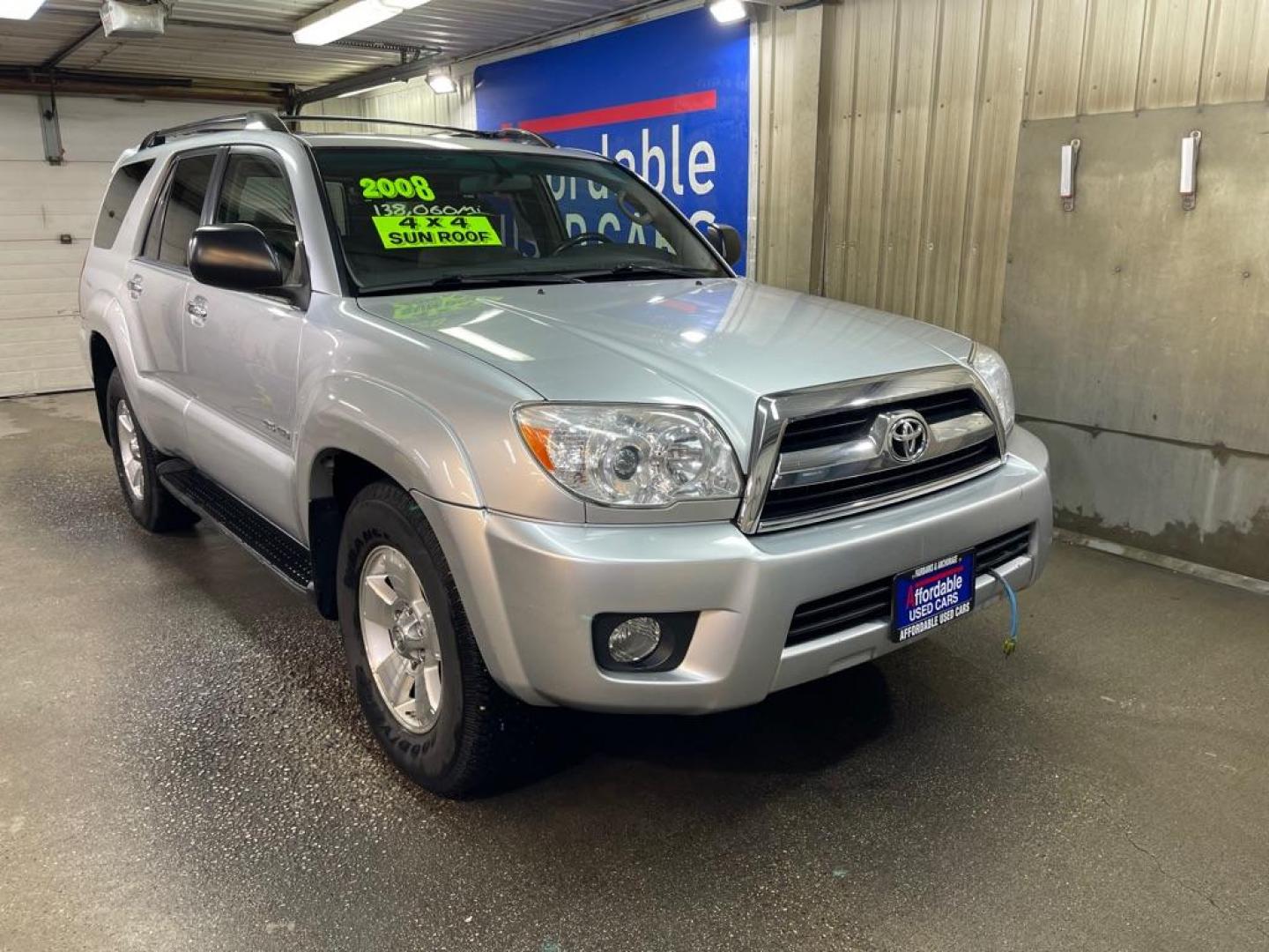 2008 SILVER TOYOTA 4RUNNER SR5 (JTEBU14R18K) with an 4.0L engine, Automatic transmission, located at 2525 S. Cushman, Fairbanks, AK, 99701, (907) 452-5707, 64.824036, -147.712311 - Photo#0