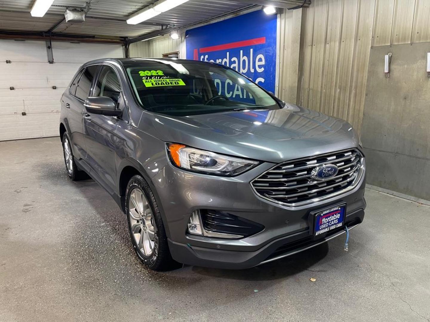 2022 GRAY FORD EDGE TITANIUM (2FMPK4K95NB) with an 2.0L engine, Automatic transmission, located at 2525 S. Cushman, Fairbanks, AK, 99701, (907) 452-5707, 64.824036, -147.712311 - Photo#0