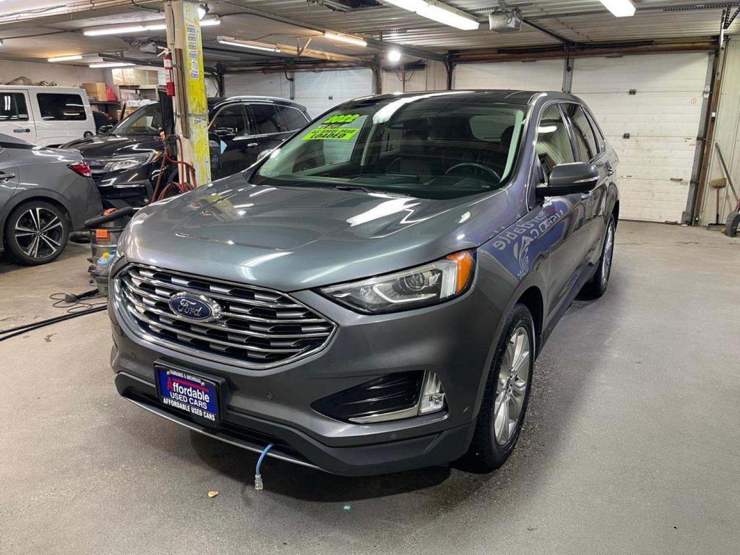 2022 GRAY FORD EDGE TITANIUM (2FMPK4K95NB) with an 2.0L engine, Automatic transmission, located at 2525 S. Cushman, Fairbanks, AK, 99701, (907) 452-5707, 64.824036, -147.712311 - Photo#1