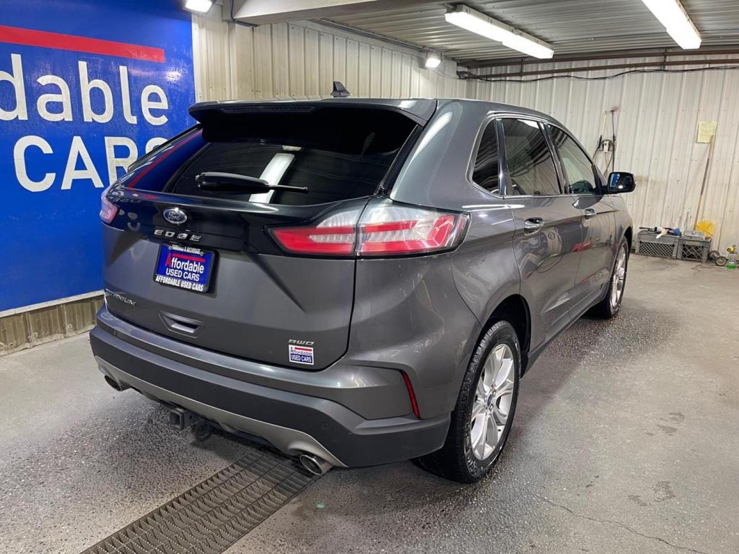 2022 GRAY FORD EDGE TITANIUM (2FMPK4K95NB) with an 2.0L engine, Automatic transmission, located at 2525 S. Cushman, Fairbanks, AK, 99701, (907) 452-5707, 64.824036, -147.712311 - Photo#2