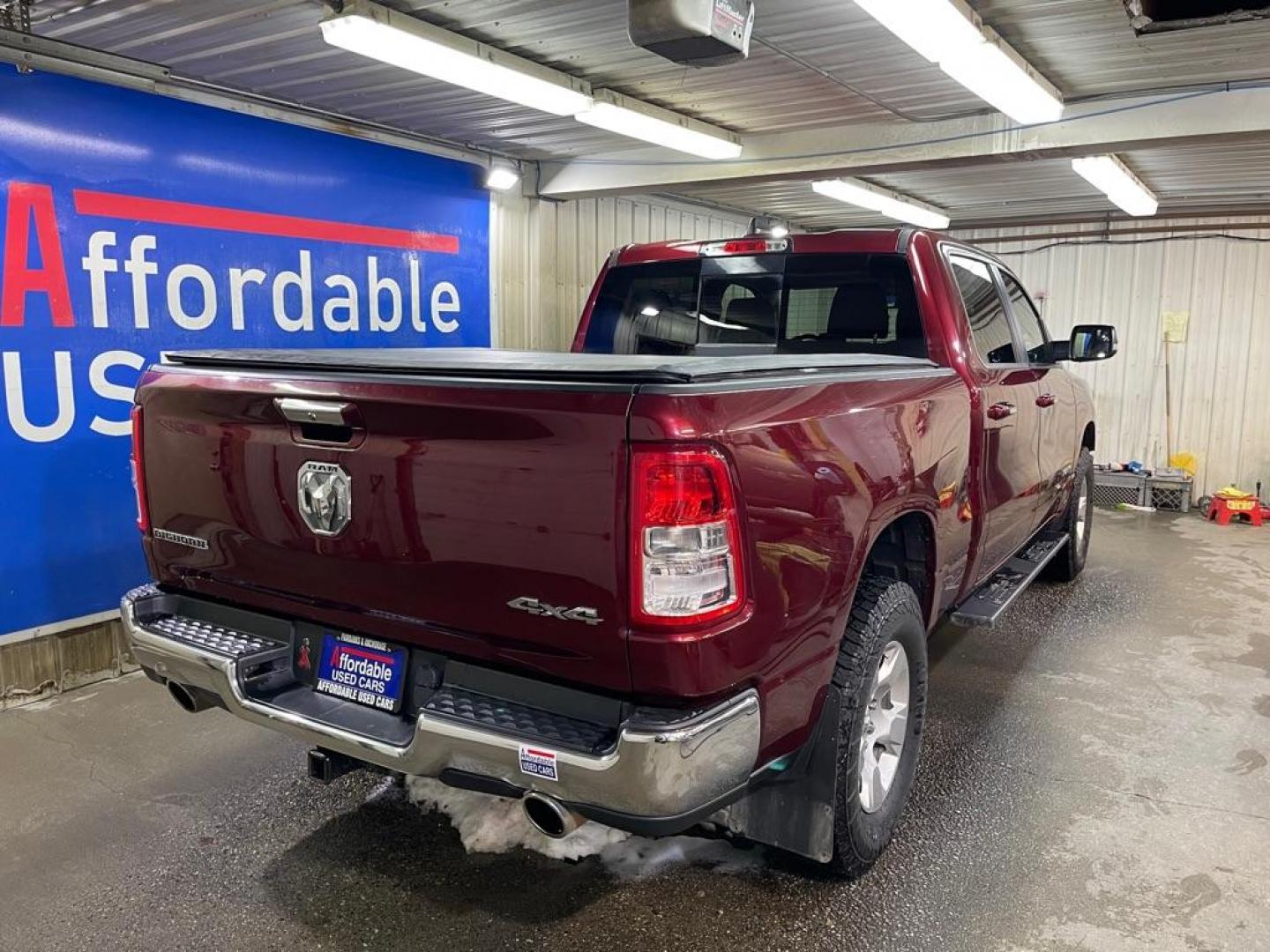 2019 MAROON RAM 1500 BIG HORN/LONE S (1C6SRFMT7KN) with an 5.7L engine, Automatic transmission, located at 2525 S. Cushman, Fairbanks, AK, 99701, (907) 452-5707, 64.824036, -147.712311 - Photo#2