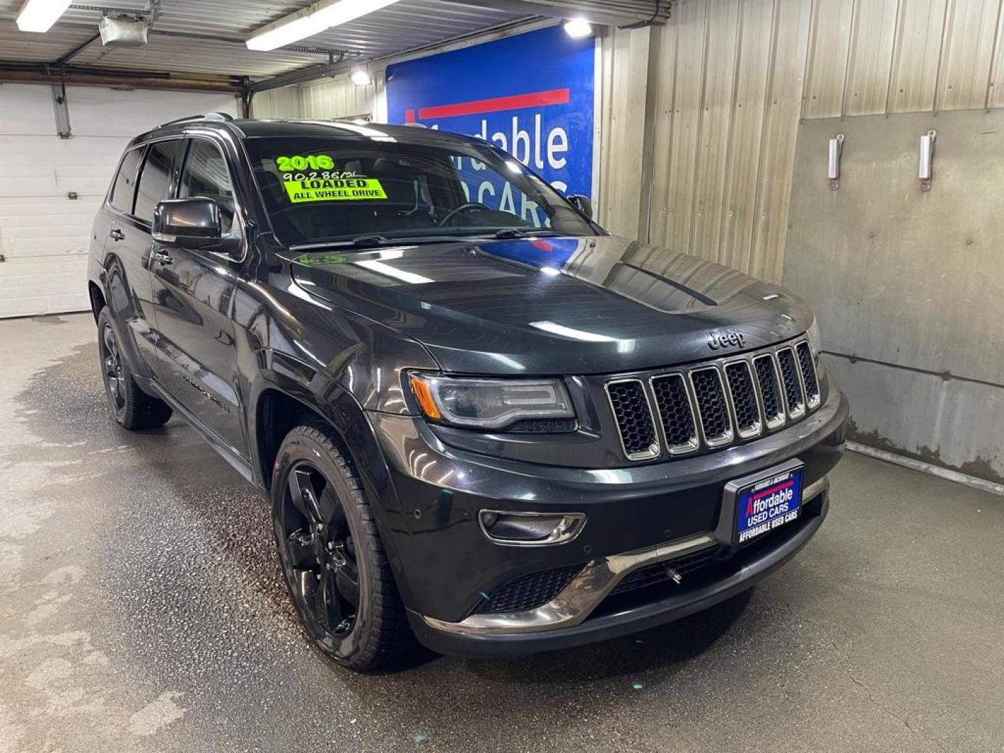 2016 BLACK JEEP GRAND CHEROKEE HIGH ALTITUDE (1C4RJFCGXGC) with an 3.6L engine, Automatic transmission, located at 2525 S. Cushman, Fairbanks, AK, 99701, (907) 452-5707, 64.824036, -147.712311 - Photo#0