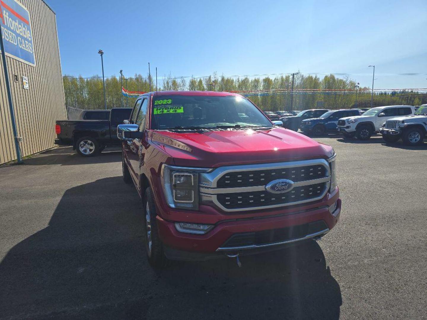 2023 RED FORD F150 SUPERCREW (1FTFW1ED0PF) with an 3.5L engine, Automatic transmission, located at 2525 S. Cushman, Fairbanks, AK, 99701, (907) 452-5707, 64.824036, -147.712311 - Photo#9