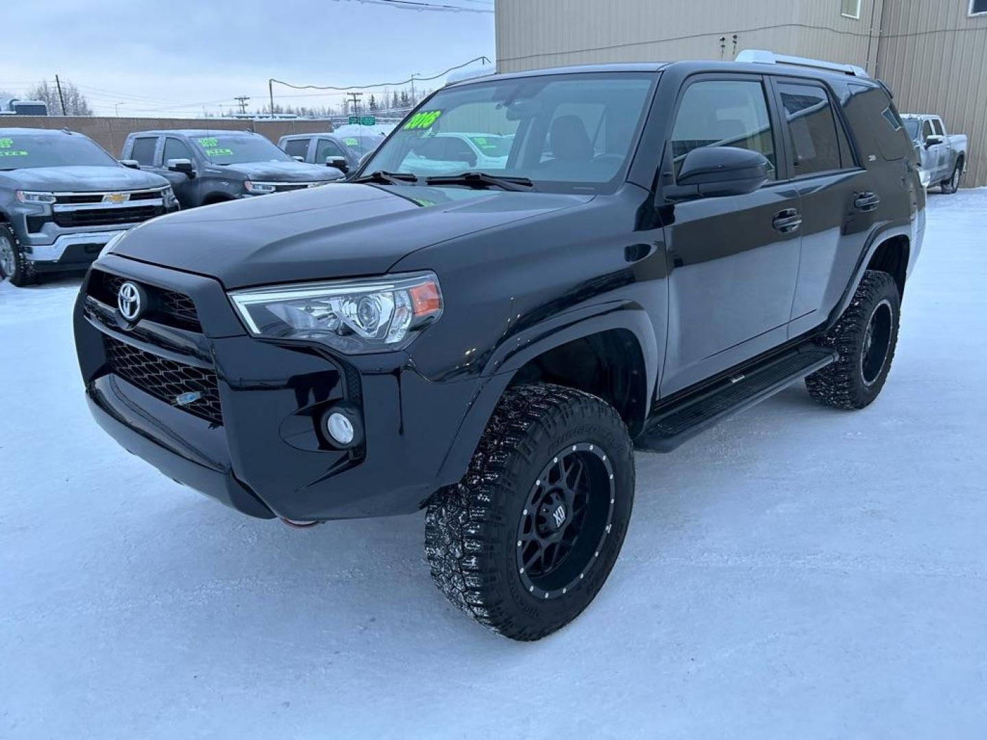 2016 BLACK TOYOTA 4RUNNER SR5/SR5 PREMIUM (JTEBU5JR4G5) with an 4.0L engine, Automatic transmission, located at 2525 S. Cushman, Fairbanks, AK, 99701, (907) 452-5707, 64.824036, -147.712311 - Photo#0