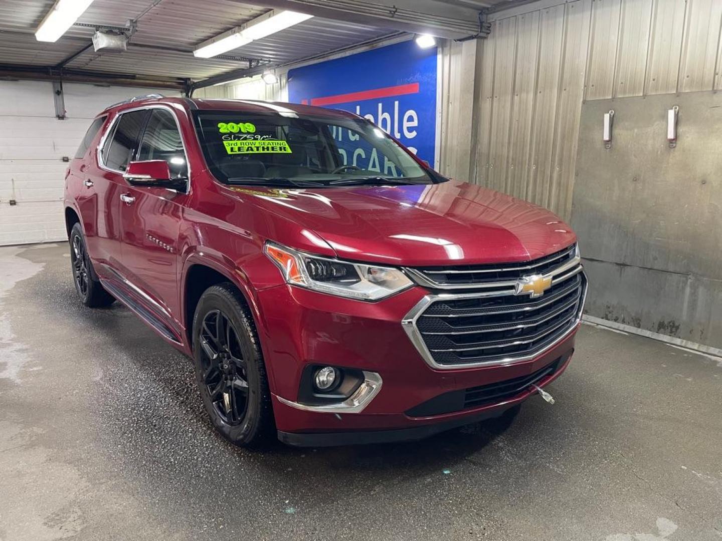 2019 RED CHEVROLET TRAVERSE PREMIER (1GNEVKKW4KJ) with an 3.6L engine, Automatic transmission, located at 2525 S. Cushman, Fairbanks, AK, 99701, (907) 452-5707, 64.824036, -147.712311 - Photo#0