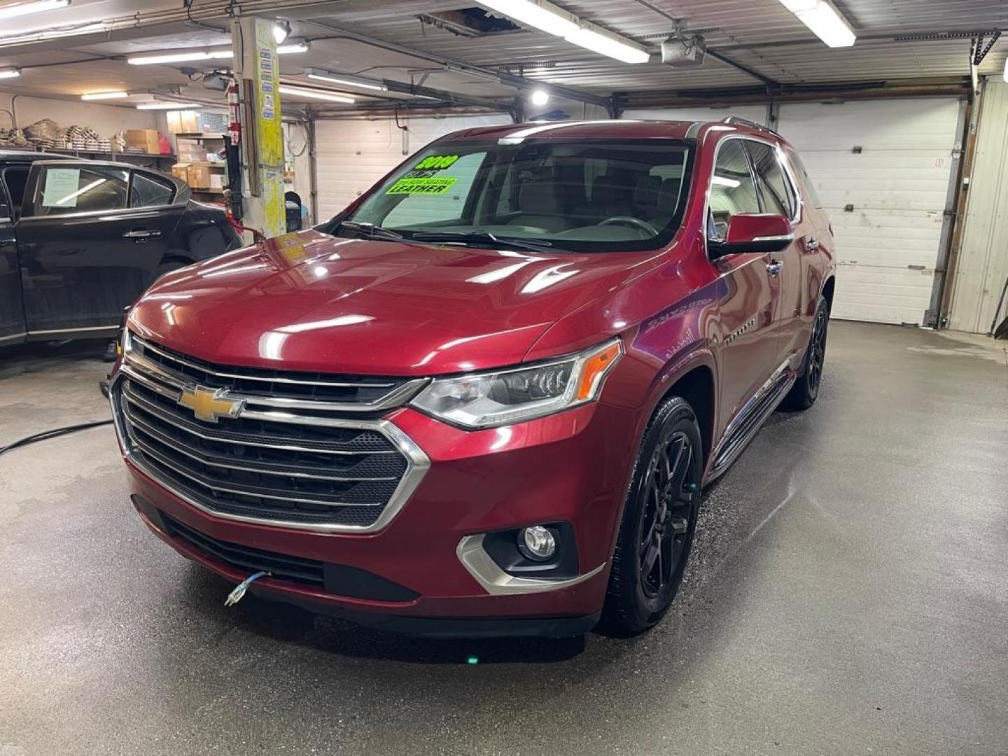 2019 RED CHEVROLET TRAVERSE PREMIER (1GNEVKKW4KJ) with an 3.6L engine, Automatic transmission, located at 2525 S. Cushman, Fairbanks, AK, 99701, (907) 452-5707, 64.824036, -147.712311 - Photo#1