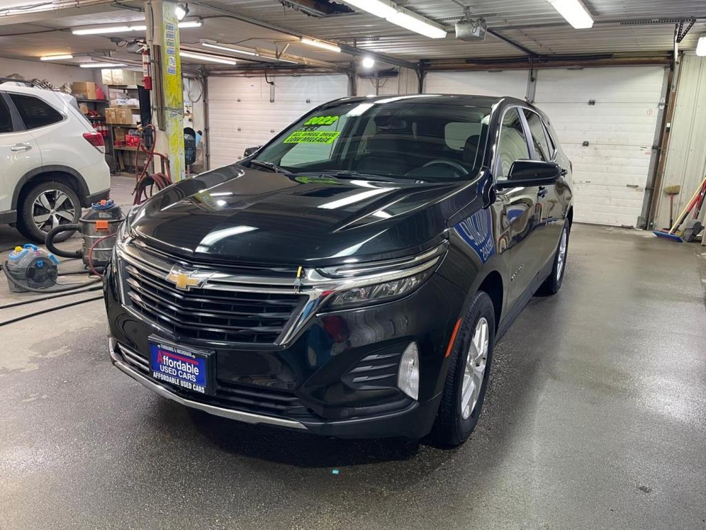 2022 BLACK CHEVROLET EQUINOX LT (3GNAXUEV4NL) with an 1.5L engine, Automatic transmission, located at 2525 S. Cushman, Fairbanks, AK, 99701, (907) 452-5707, 64.824036, -147.712311 - Photo#1