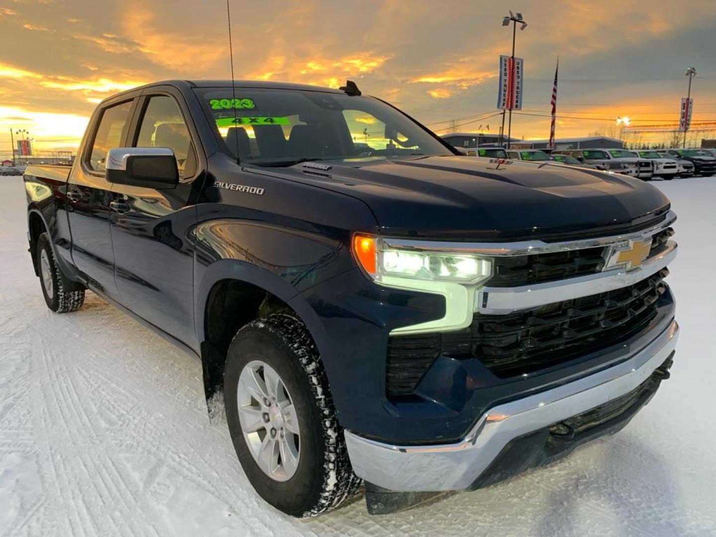 2023 BLUE CHEVROLET SILVERADO 1500 LT (3GCUDDE83PG) with an 3.0L engine, Automatic transmission, located at 2525 S. Cushman, Fairbanks, AK, 99701, (907) 452-5707, 64.824036, -147.712311 - Photo#0