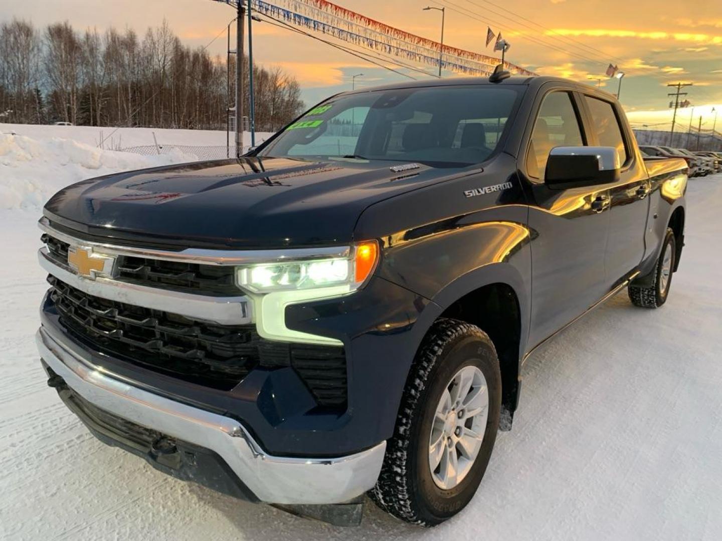 2023 BLUE CHEVROLET SILVERADO 1500 LT (3GCUDDE83PG) with an 3.0L engine, Automatic transmission, located at 2525 S. Cushman, Fairbanks, AK, 99701, (907) 452-5707, 64.824036, -147.712311 - Photo#1