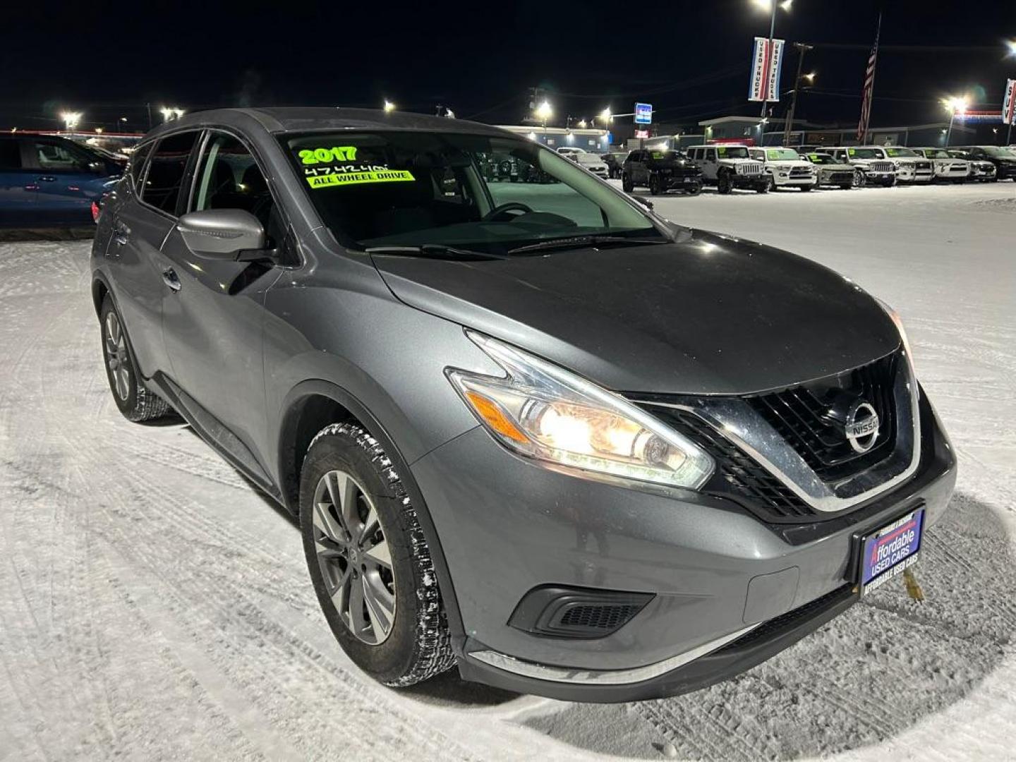 2017 GRAY NISSAN MURANO S (5N1AZ2MH5HN) with an 3.5L engine, Continuously Variable transmission, located at 2525 S. Cushman, Fairbanks, AK, 99701, (907) 452-5707, 64.824036, -147.712311 - Photo#1