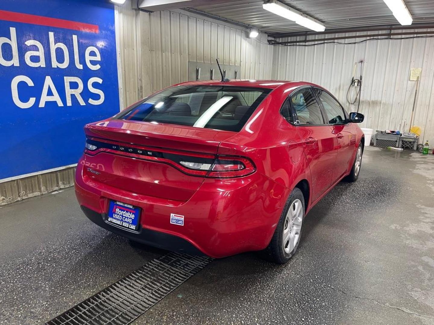 2014 MAROON DODGE DART SE (1C3CDFAA2ED) with an 2.0L engine, 6-Speed Manual transmission, located at 2525 S. Cushman, Fairbanks, AK, 99701, (907) 452-5707, 64.824036, -147.712311 - Photo#2