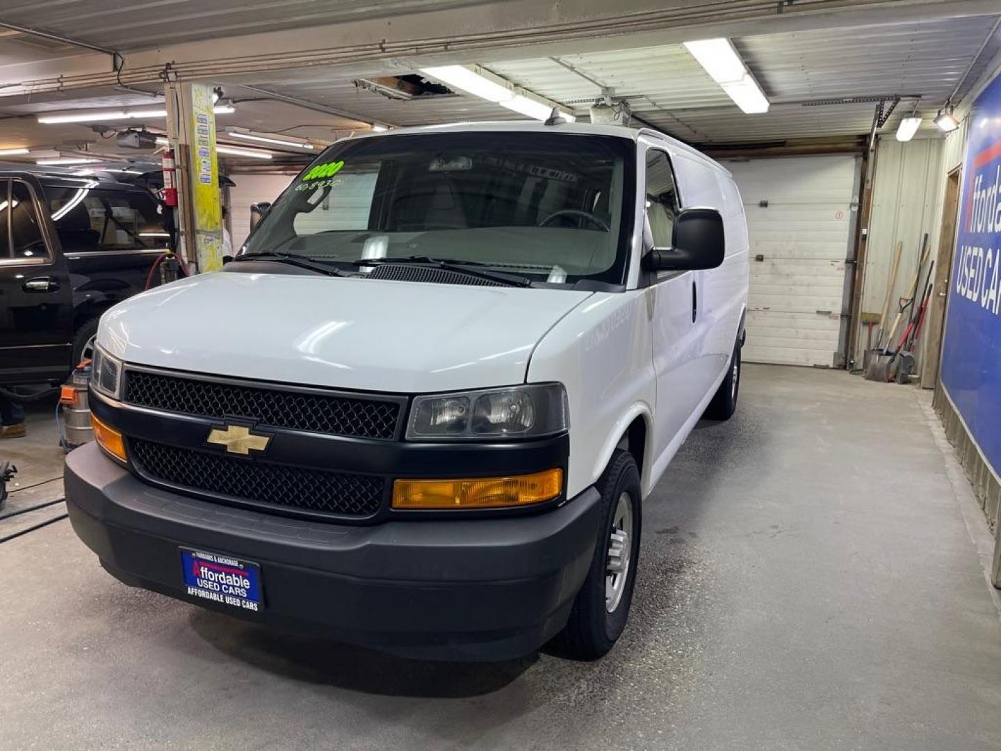 2020 WHITE CHEVROLET EXPRESS G2500 (1GCWGBFP8L1) with an 4.3L engine, Automatic transmission, located at 2525 S. Cushman, Fairbanks, AK, 99701, (907) 452-5707, 64.824036, -147.712311 - Photo#1