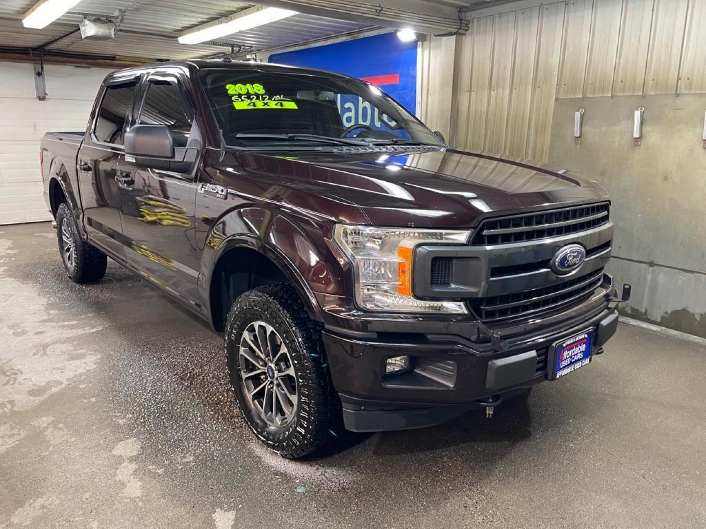 2018 MAROON FORD F150 SUPERCREW (1FTEW1E53JK) with an 5.0L engine, Automatic transmission, located at 2525 S. Cushman, Fairbanks, AK, 99701, (907) 452-5707, 64.824036, -147.712311 - Photo#0