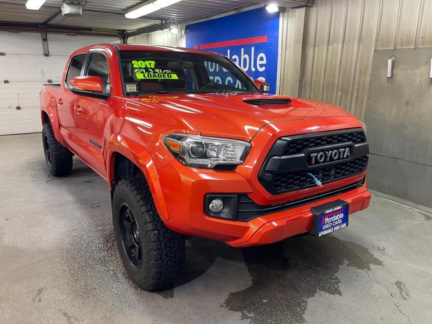 2017 ORANGE TOYOTA TACOMA DOUBLE CAB (3TMCZ5AN9HM) with an 3.5L engine, Automatic transmission, located at 2525 S. Cushman, Fairbanks, AK, 99701, (907) 452-5707, 64.824036, -147.712311 - Photo#0