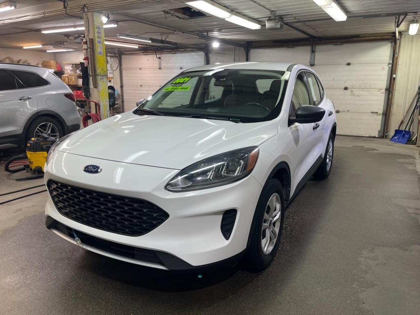 2021 WHITE FORD ESCAPE S (1FMCU9F68MU) with an 1.5L engine, Automatic transmission, located at 2525 S. Cushman, Fairbanks, AK, 99701, (907) 452-5707, 64.824036, -147.712311 - Photo#1