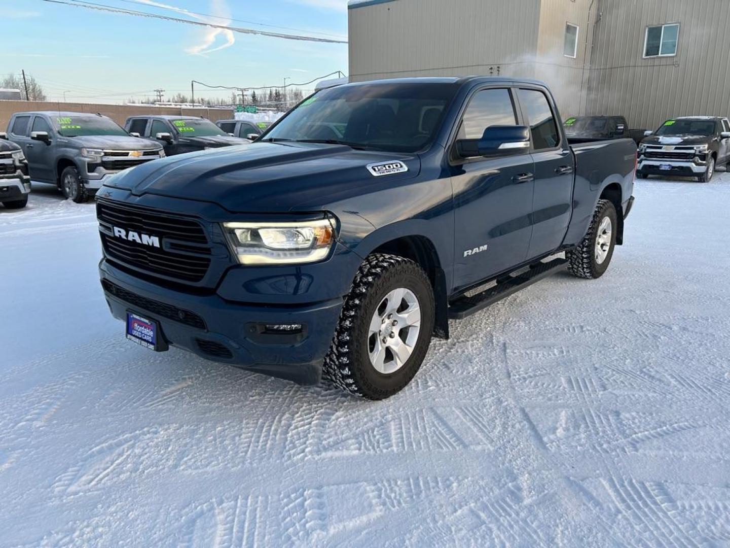 2021 BLUE RAM 1500 BIG HORN/LONE STAR (1C6SRFBT9MN) with an 5.7L engine, Automatic transmission, located at 2525 S. Cushman, Fairbanks, AK, 99701, (907) 452-5707, 64.824036, -147.712311 - Photo#0