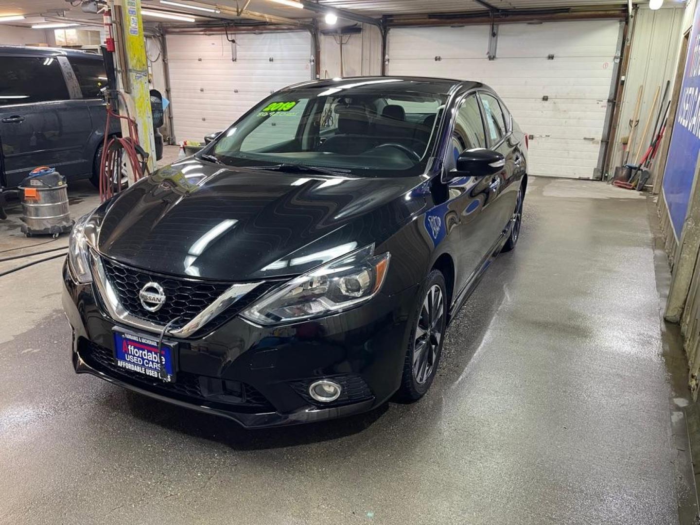 2019 BLACK NISSAN SENTRA S (3N1AB7APXKY) with an 1.8L engine, Continuously Variable transmission, located at 2525 S. Cushman, Fairbanks, AK, 99701, (907) 452-5707, 64.824036, -147.712311 - Photo#1