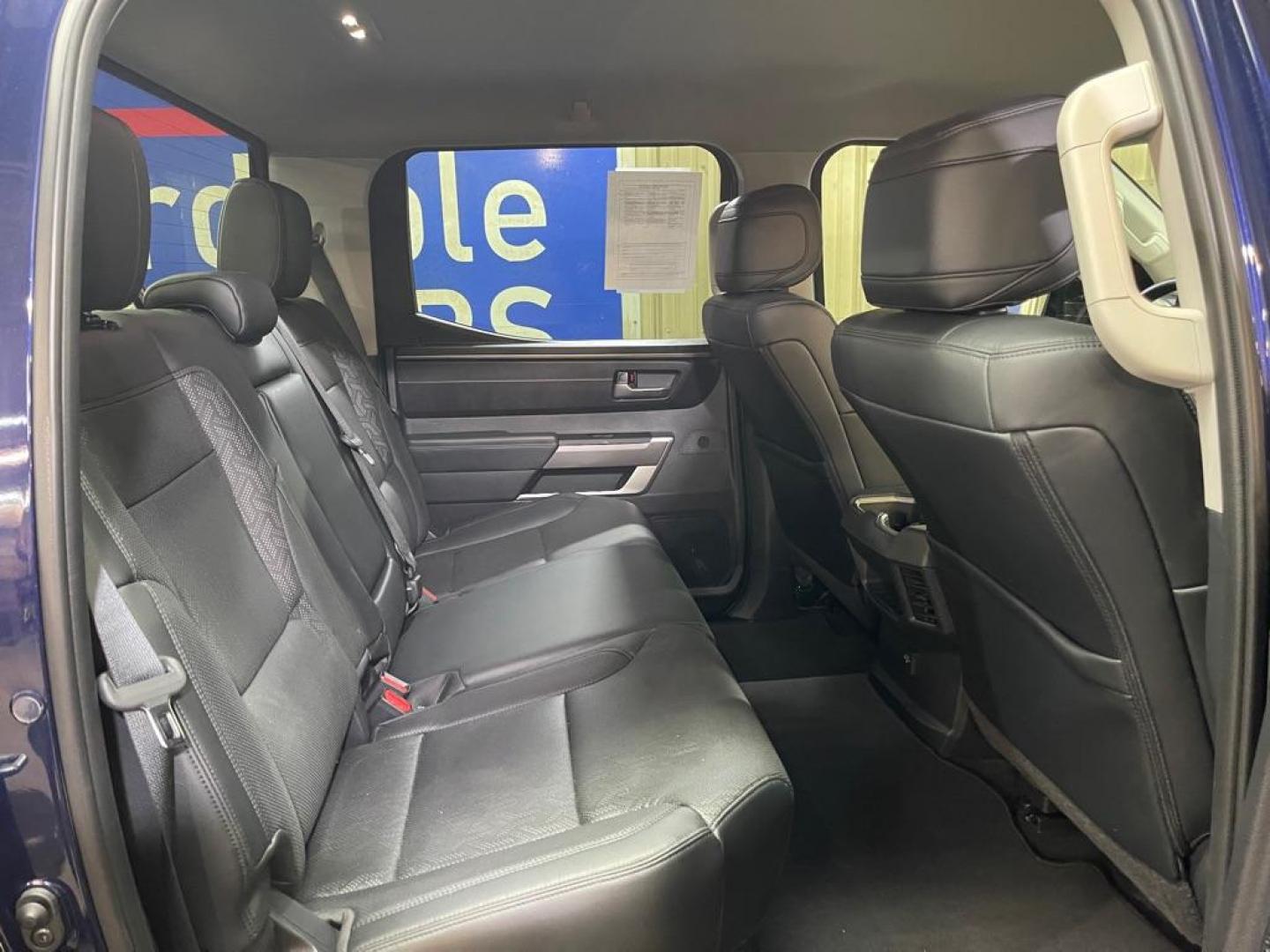 2022 BLUE TOYOTA TUNDRA CREWMAX SR5 (5TFLA5EC4NX) with an 3.5L engine, Automatic transmission, located at 2525 S. Cushman, Fairbanks, AK, 99701, (907) 452-5707, 64.824036, -147.712311 - Photo#4
