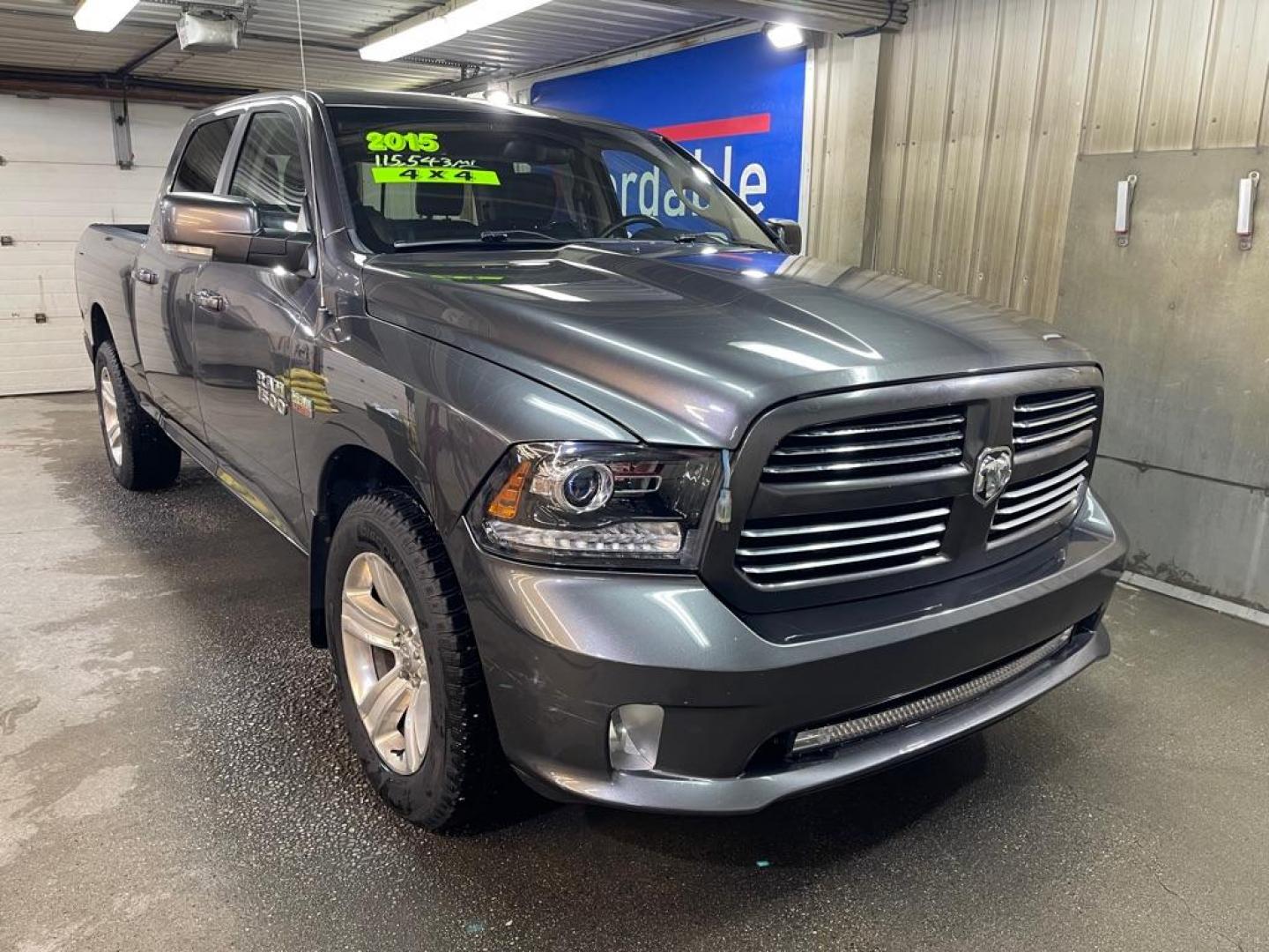 2015 GRAY RAM 1500 SPORT (1C6RR7UT9FS) with an 5.7L engine, Automatic transmission, located at 2525 S. Cushman, Fairbanks, AK, 99701, (907) 452-5707, 64.824036, -147.712311 - Photo#0