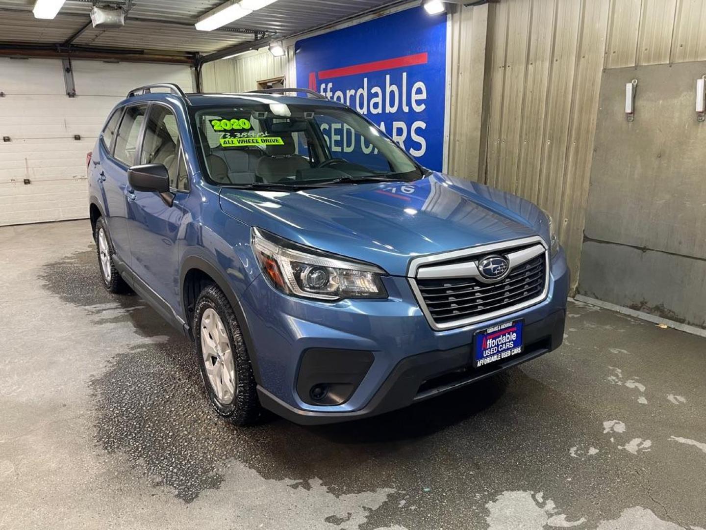 2020 BLUE SUBARU FORESTER (JF2SKADC5LH) with an 2.5L engine, Automatic transmission, located at 2525 S. Cushman, Fairbanks, AK, 99701, (907) 452-5707, 64.824036, -147.712311 - Photo#0