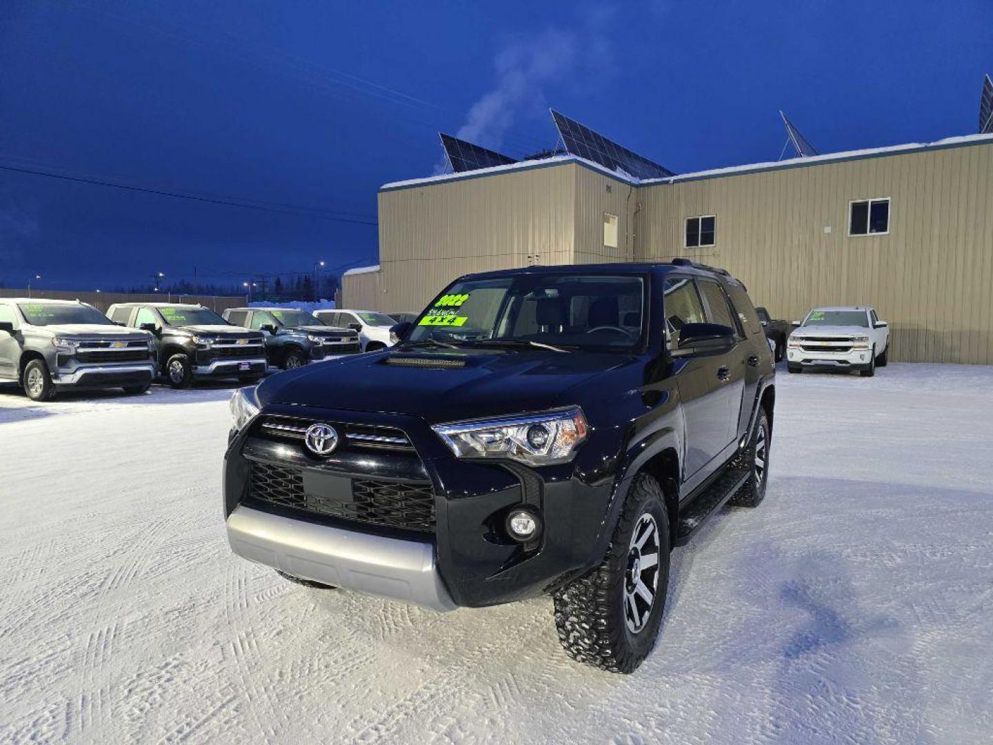 2022 BLACK TOYOTA 4RUNNER TRD Off-Road (JTEPU5JR7N6) with an 4.0L engine, Automatic transmission, located at 2525 S. Cushman, Fairbanks, AK, 99701, (907) 452-5707, 64.824036, -147.712311 - Photo#0