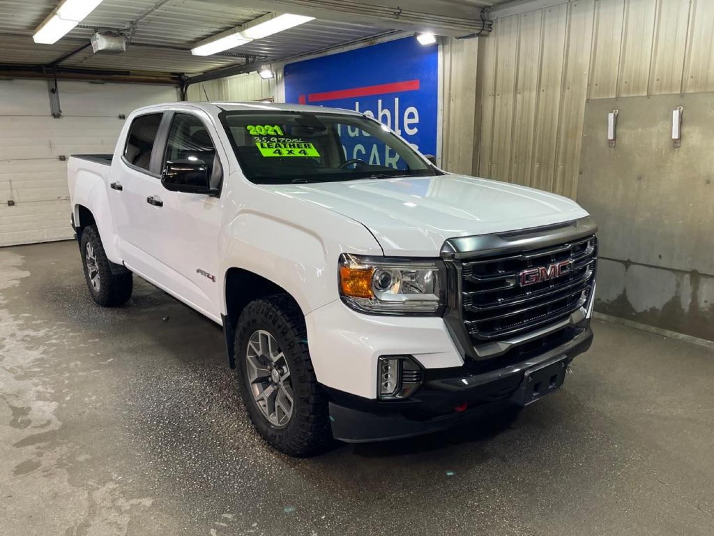 2021 WHITE GMC CANYON AT4 (1GTG6FEN2M1) with an 3.6L engine, Automatic transmission, located at 2525 S. Cushman, Fairbanks, AK, 99701, (907) 452-5707, 64.824036, -147.712311 - Photo#0