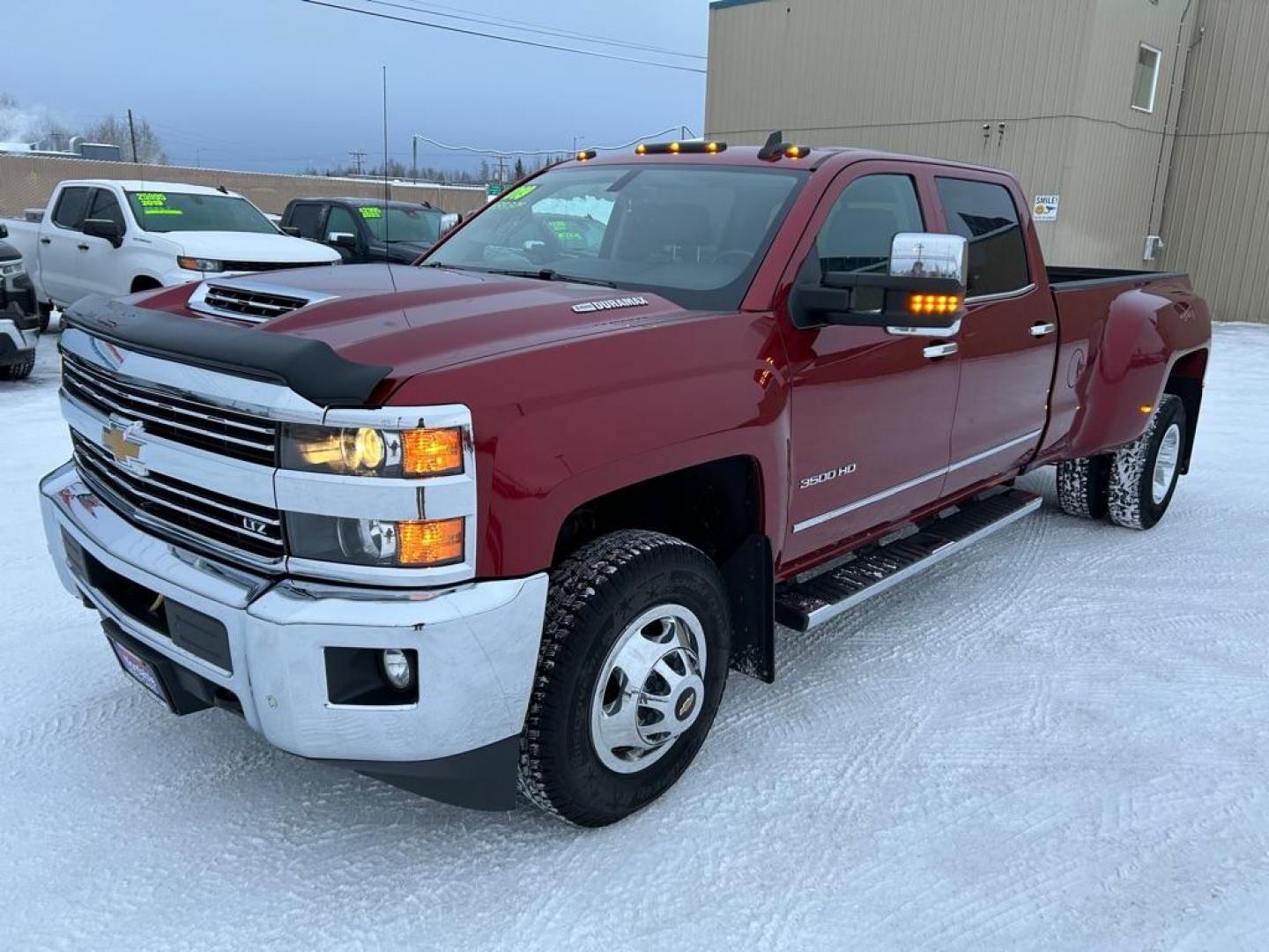 2019 MAROON CHEVROLET SILVERADO 3500 LTZ (1GC4KXCYXKF) with an 6.6L engine, Automatic transmission, located at 2525 S. Cushman, Fairbanks, AK, 99701, (907) 452-5707, 64.824036, -147.712311 - Photo#0