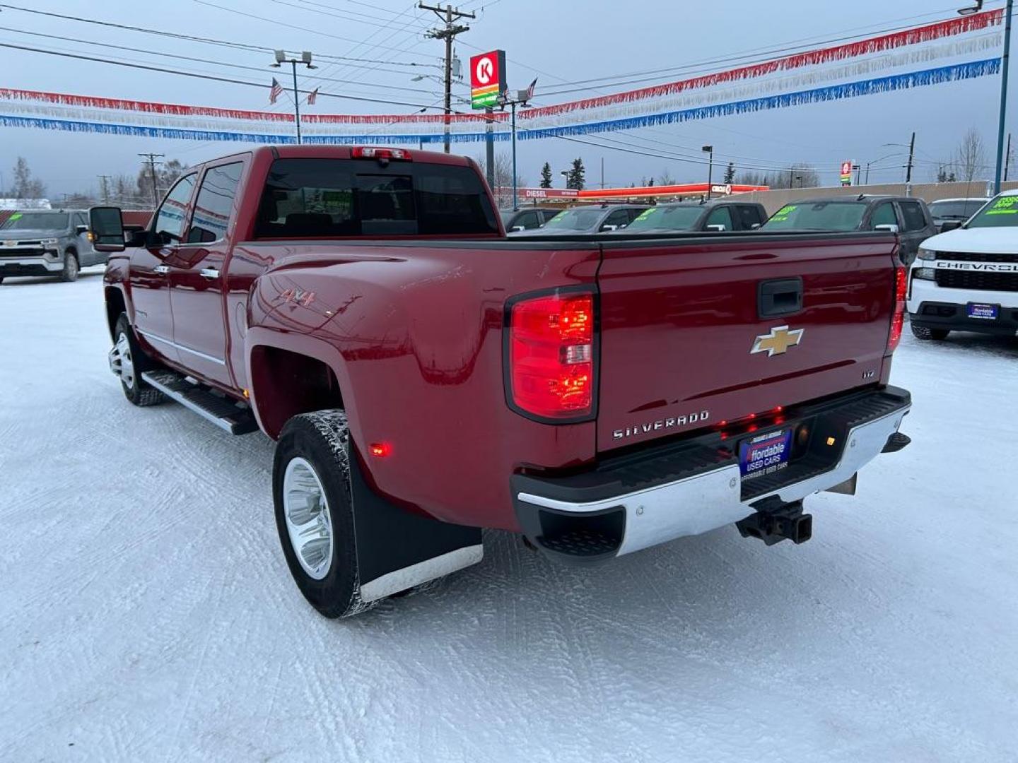 2019 MAROON CHEVROLET SILVERADO 3500 LTZ (1GC4KXCYXKF) with an 6.6L engine, Automatic transmission, located at 2525 S. Cushman, Fairbanks, AK, 99701, (907) 452-5707, 64.824036, -147.712311 - Photo#3