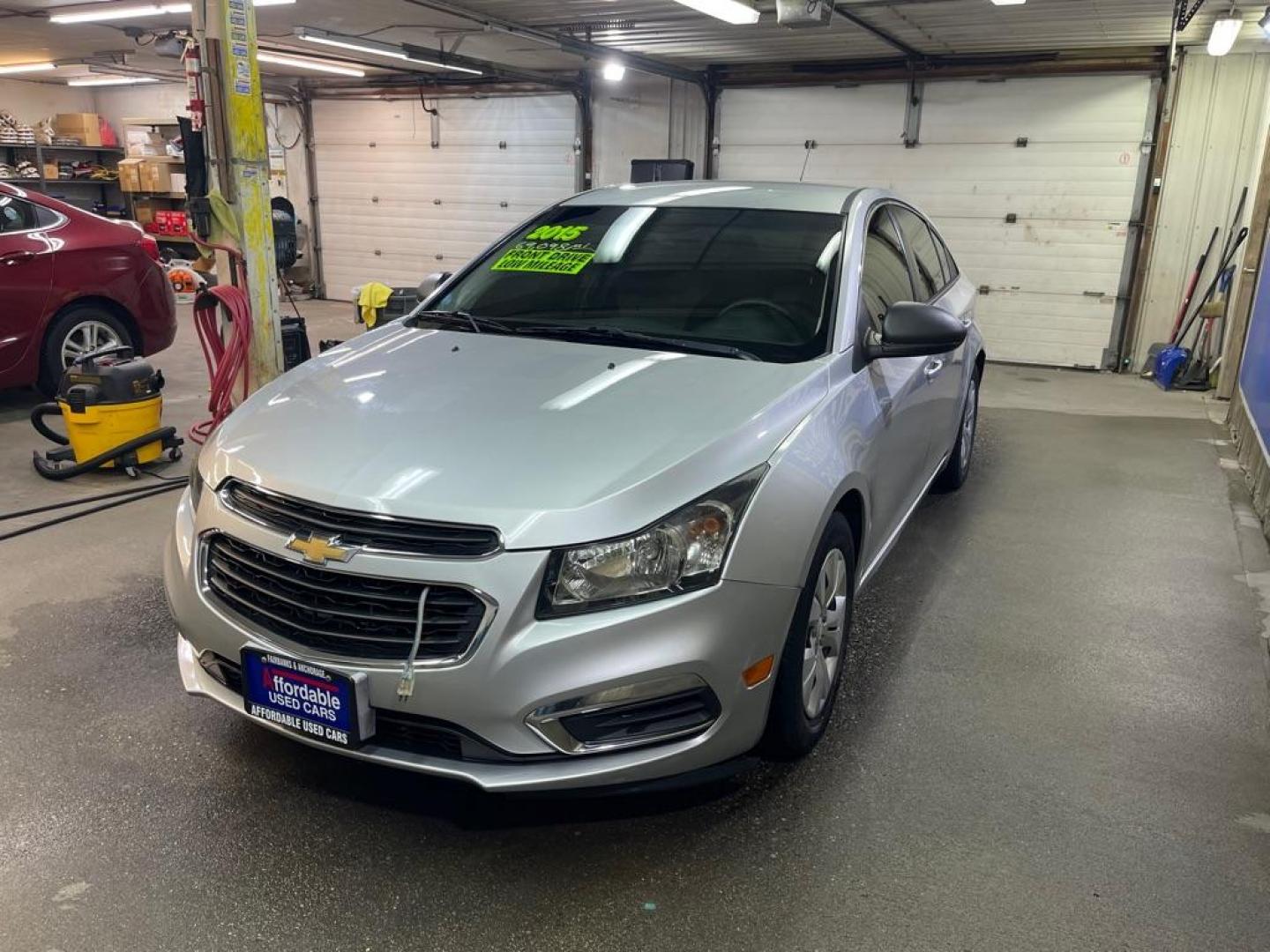 2015 SILVER CHEVROLET CRUZE LS (1G1PA5SH7F7) with an 1.8L engine, Automatic transmission, located at 2525 S. Cushman, Fairbanks, AK, 99701, (907) 452-5707, 64.824036, -147.712311 - Photo#1