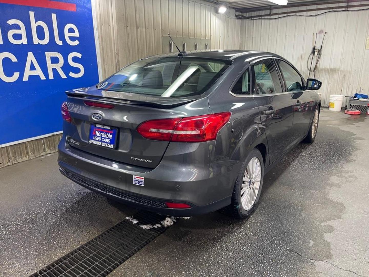 2017 GREY FORD FOCUS TITANIUM (1FADP3J26HL) with an 2.0L engine, Automatic transmission, located at 2525 S. Cushman, Fairbanks, AK, 99701, (907) 452-5707, 64.824036, -147.712311 - Photo#2