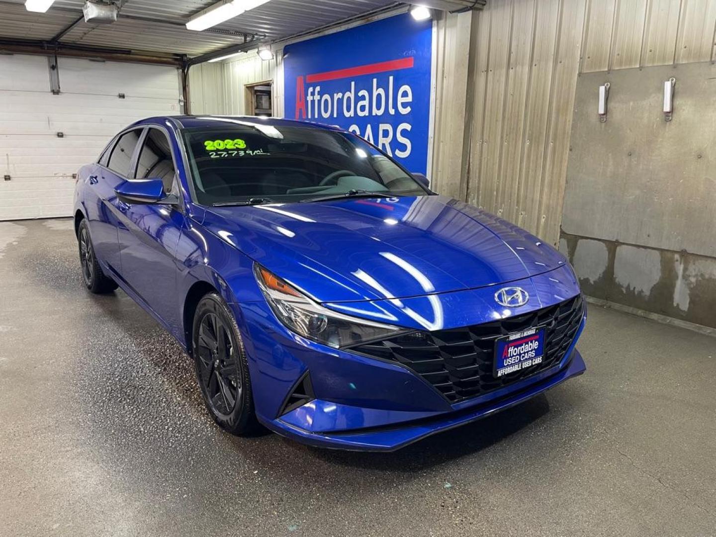 2023 BLUE HYUNDAI ELANTRA SEL (KMHLM4AG7PU) with an 2.0L engine, Continuously Variable transmission, located at 2525 S. Cushman, Fairbanks, AK, 99701, (907) 452-5707, 64.824036, -147.712311 - Photo#0