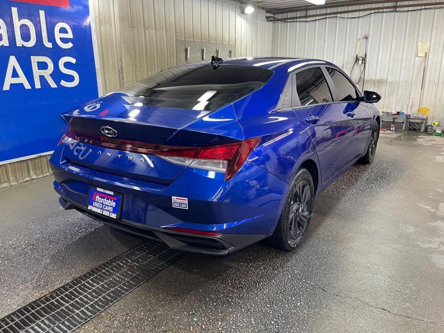 2023 BLUE HYUNDAI ELANTRA SEL (KMHLM4AG7PU) with an 2.0L engine, Continuously Variable transmission, located at 2525 S. Cushman, Fairbanks, AK, 99701, (907) 452-5707, 64.824036, -147.712311 - Photo#2