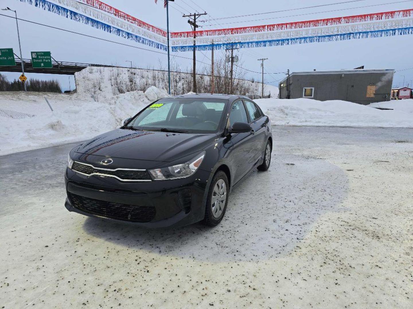 2019 BLACK KIA RIO S (3KPA24AB0KE) with an 1.6L engine, Automatic transmission, located at 2525 S. Cushman, Fairbanks, AK, 99701, (907) 452-5707, 64.824036, -147.712311 - Photo#1