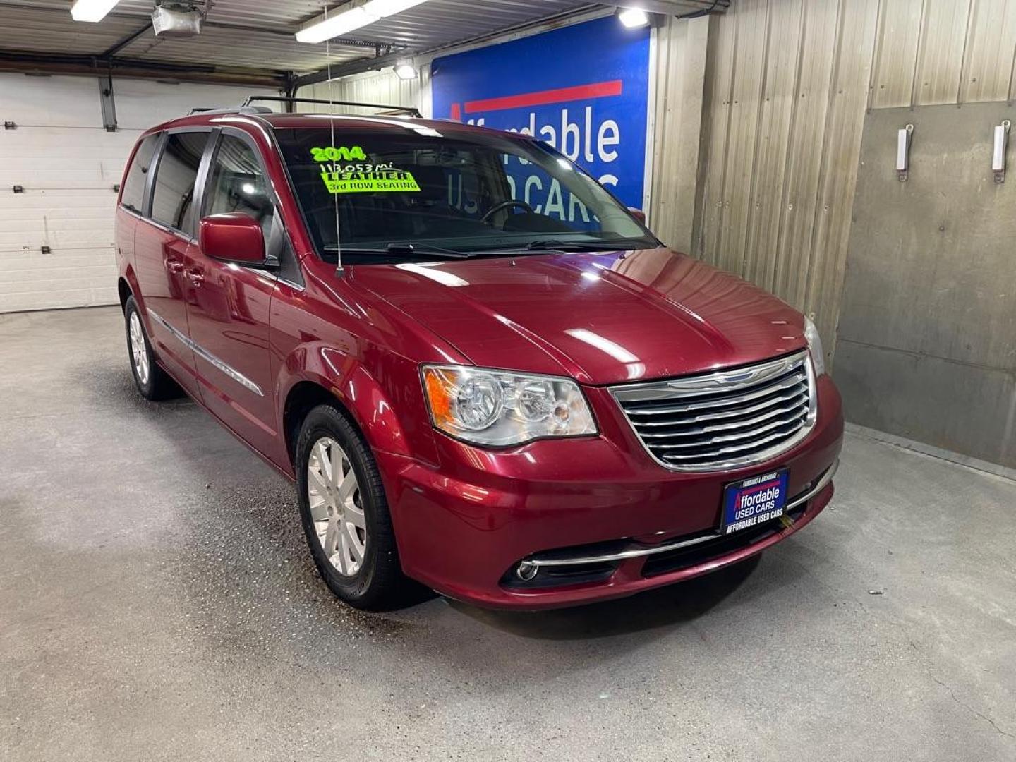 2014 RED CHRYSLER TOWN and COUNTRY TOURING (2C4RC1BG0ER) with an 3.6L engine, Automatic transmission, located at 2525 S. Cushman, Fairbanks, AK, 99701, (907) 452-5707, 64.824036, -147.712311 - Photo#0