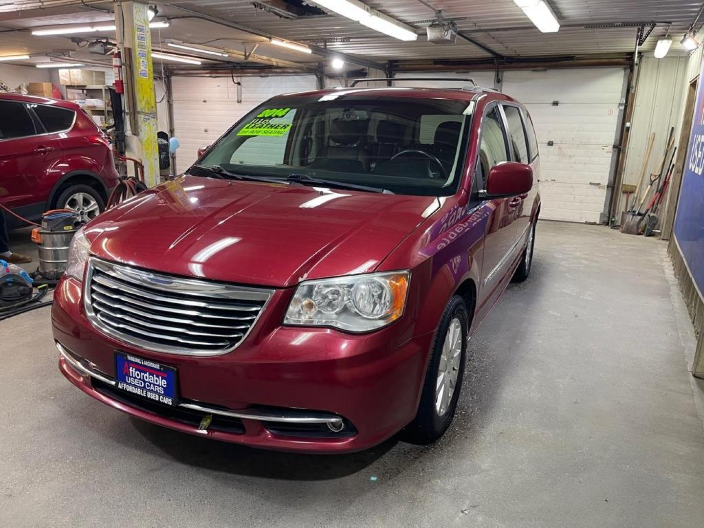 2014 RED CHRYSLER TOWN and COUNTRY TOURING (2C4RC1BG0ER) with an 3.6L engine, Automatic transmission, located at 2525 S. Cushman, Fairbanks, AK, 99701, (907) 452-5707, 64.824036, -147.712311 - Photo#1