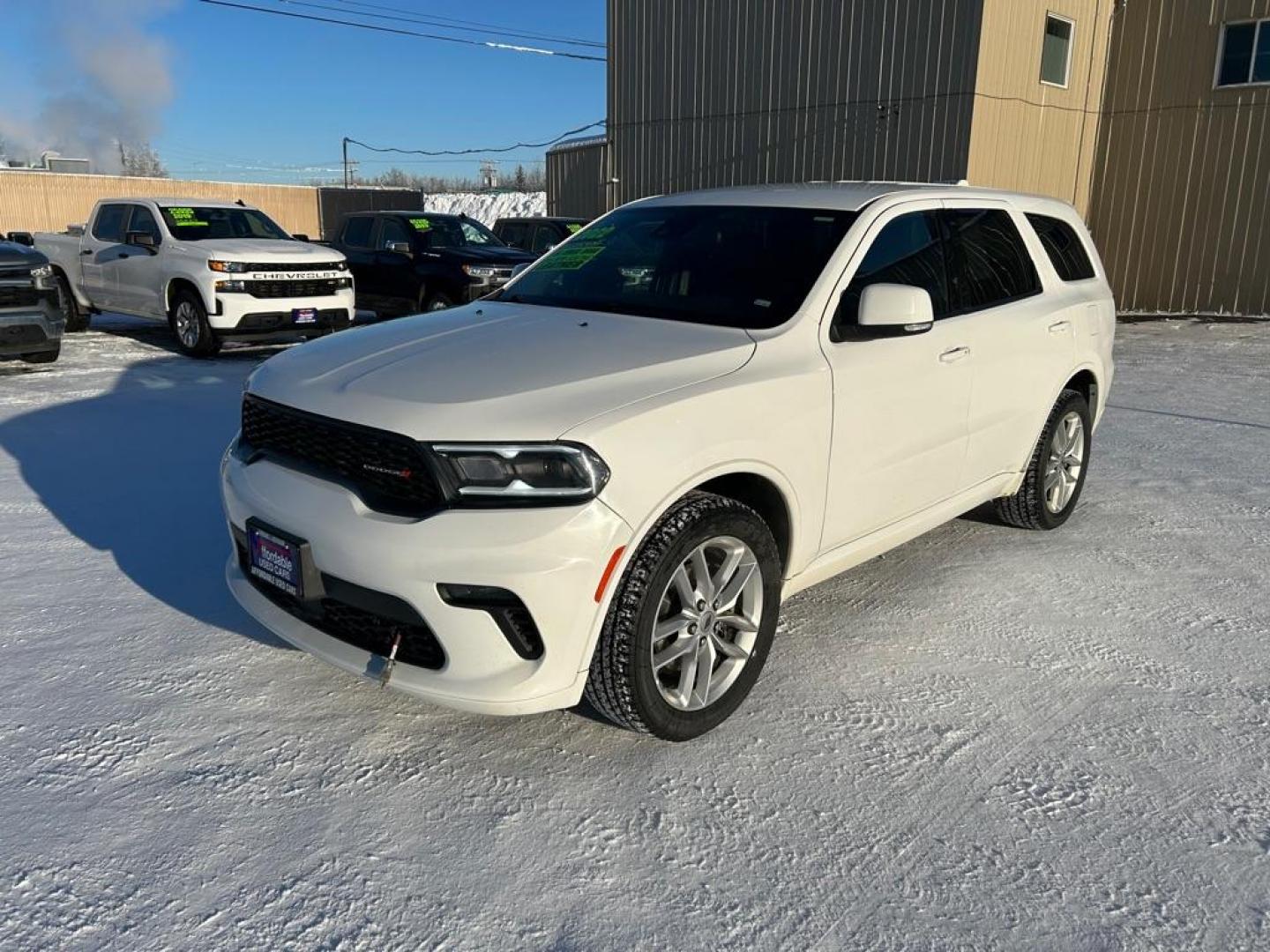 2022 WHITE DODGE DURANGO GT (1C4RDJDG2NC) with an 3.6L engine, Automatic transmission, located at 2525 S. Cushman, Fairbanks, AK, 99701, (907) 452-5707, 64.824036, -147.712311 - Photo#0