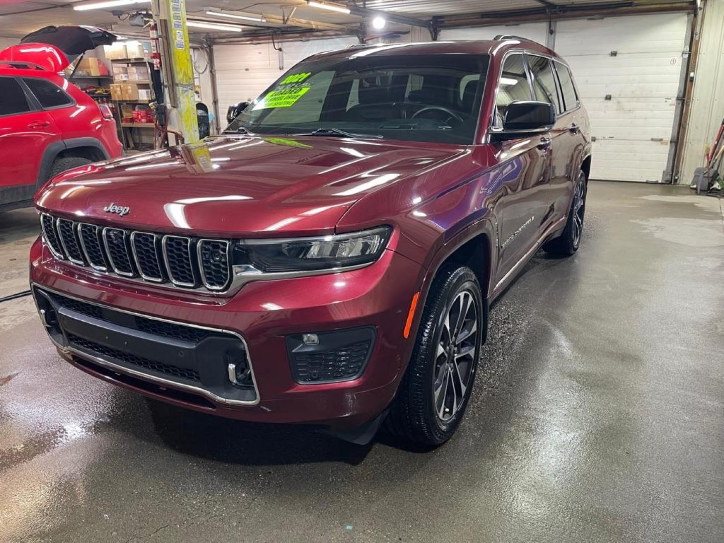 2021 RED JEEP GRAND CHEROKEE L OVERLAND (1C4RJKDGXM8) with an 3.6L engine, Automatic transmission, located at 2525 S. Cushman, Fairbanks, AK, 99701, (907) 452-5707, 64.824036, -147.712311 - Photo#1