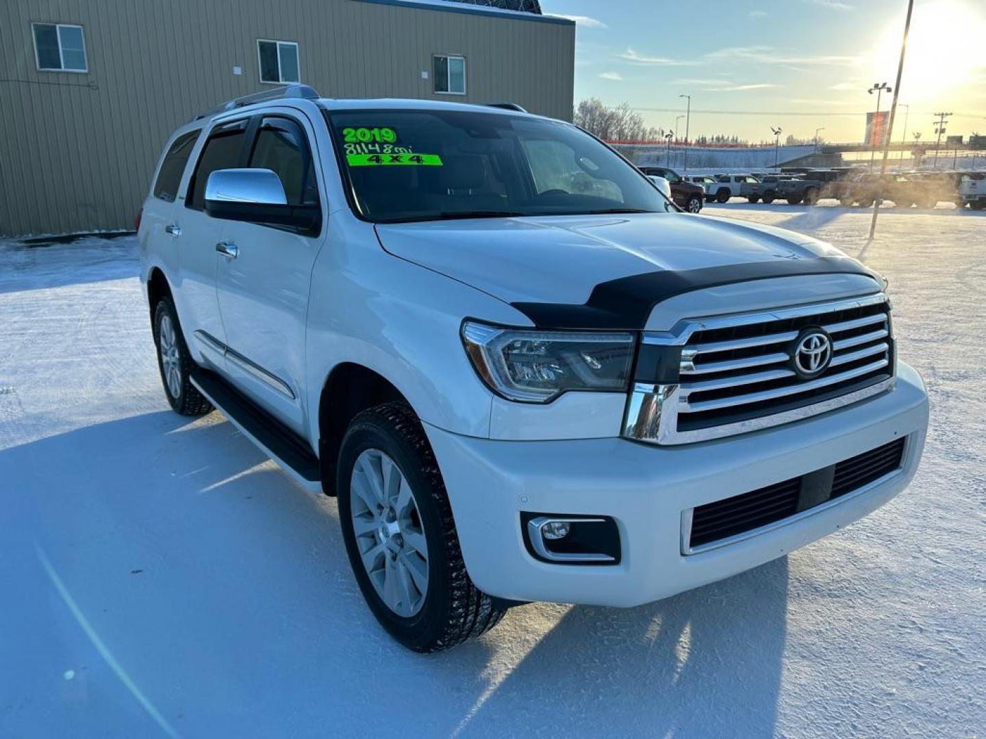 2019 WHITE TOYOTA SEQUOIA PLATINUM (5TDDY5G18KS) with an 5.7L engine, Automatic transmission, located at 2525 S. Cushman, Fairbanks, AK, 99701, (907) 452-5707, 64.824036, -147.712311 - Photo#1