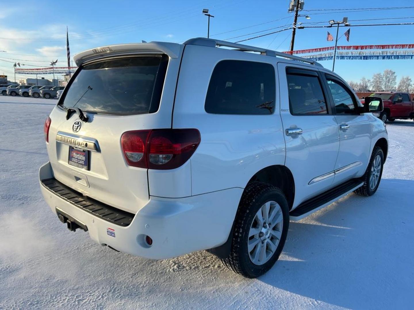 2019 WHITE TOYOTA SEQUOIA PLATINUM (5TDDY5G18KS) with an 5.7L engine, Automatic transmission, located at 2525 S. Cushman, Fairbanks, AK, 99701, (907) 452-5707, 64.824036, -147.712311 - Photo#2