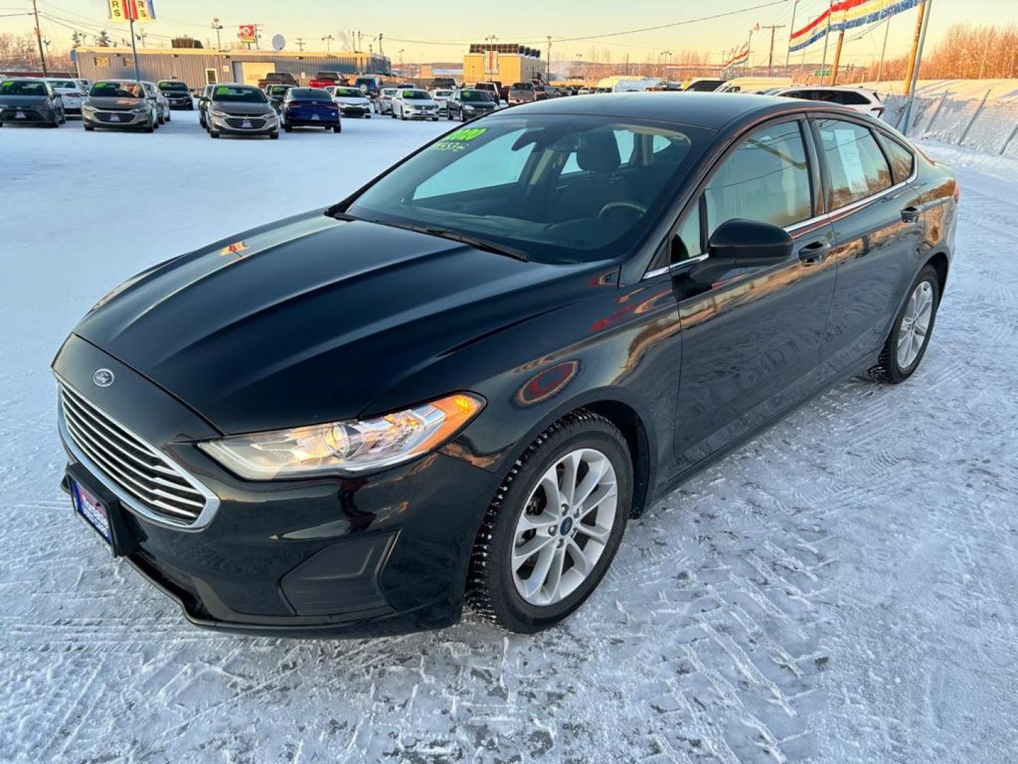 2020 BLACK FORD FUSION SE (3FA6P0HD9LR) with an 1.5L engine, Automatic transmission, located at 2525 S. Cushman, Fairbanks, AK, 99701, (907) 452-5707, 64.824036, -147.712311 - Photo#0