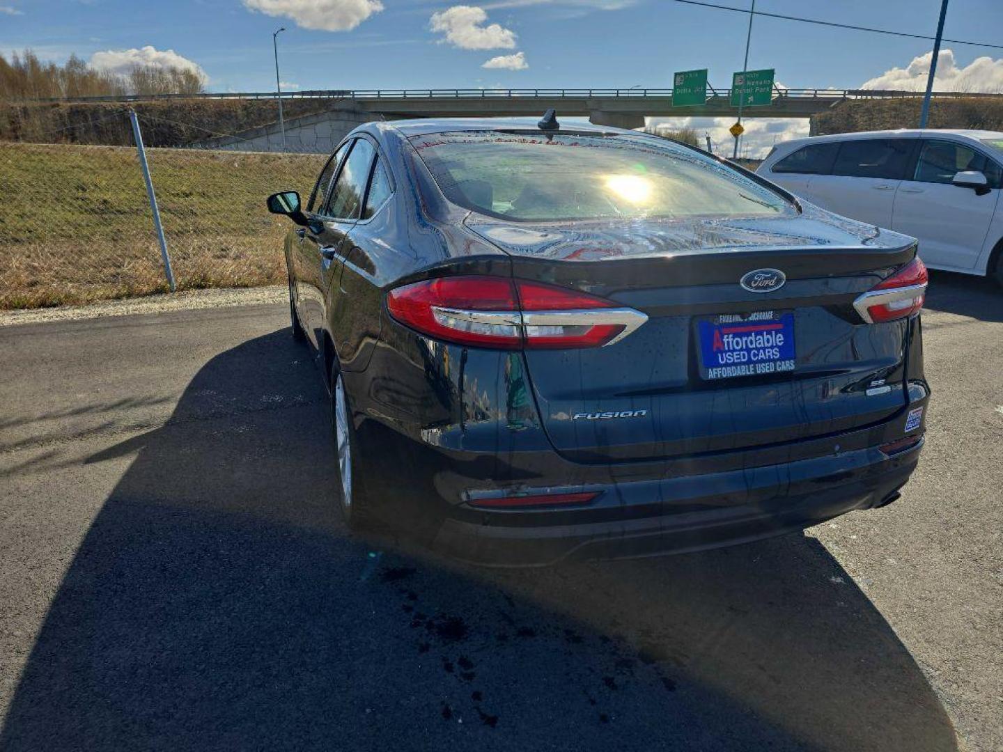 2020 BLACK FORD FUSION SE (3FA6P0HD9LR) with an 1.5L engine, Automatic transmission, located at 2525 S. Cushman, Fairbanks, AK, 99701, (907) 452-5707, 64.824036, -147.712311 - Photo#6