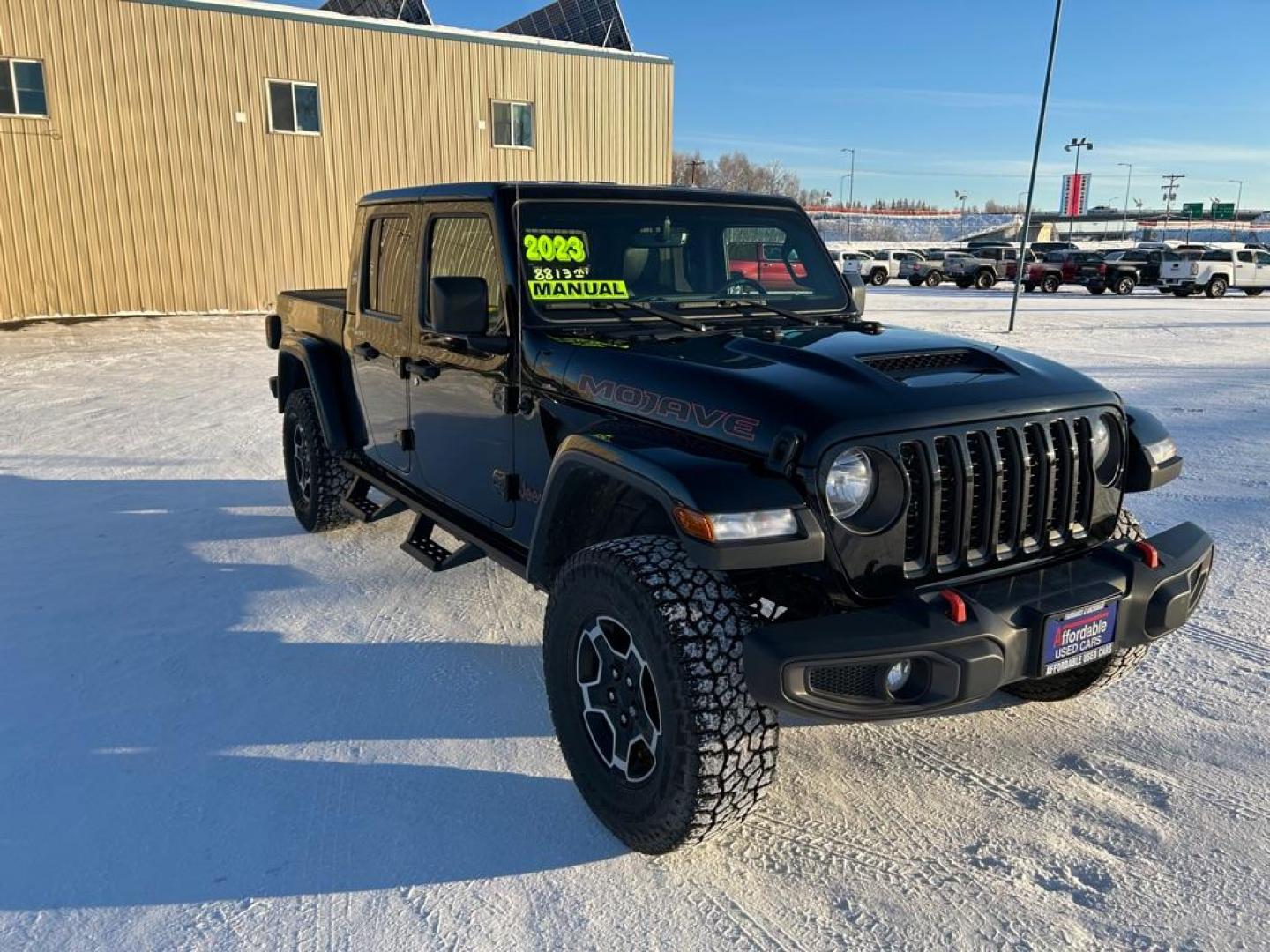 2023 BLACK JEEP GLADIATOR MOJAVE (1C6JJTEG4PL) with an 3.6L engine, Manual transmission, located at 2525 S. Cushman, Fairbanks, AK, 99701, (907) 452-5707, 64.824036, -147.712311 - Photo#1