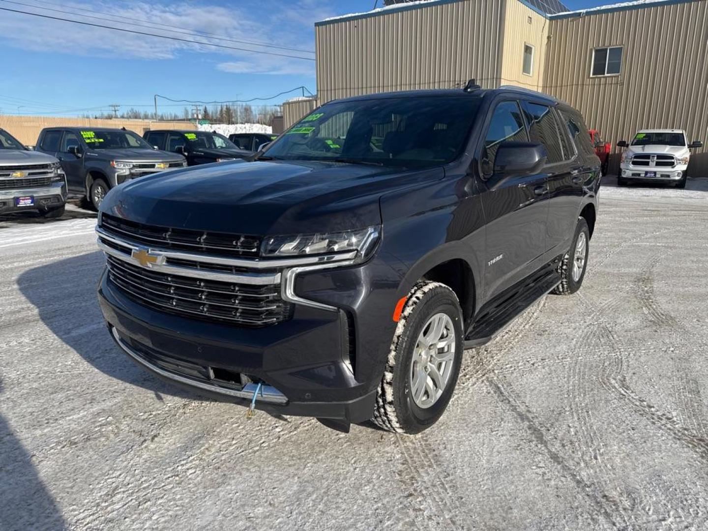 2023 BLACK CHEVROLET TAHOE 1500 LT (1GNSKNKD8PR) with an 5.3L engine, Automatic transmission, located at 2525 S. Cushman, Fairbanks, AK, 99701, (907) 452-5707, 64.824036, -147.712311 - Photo#0